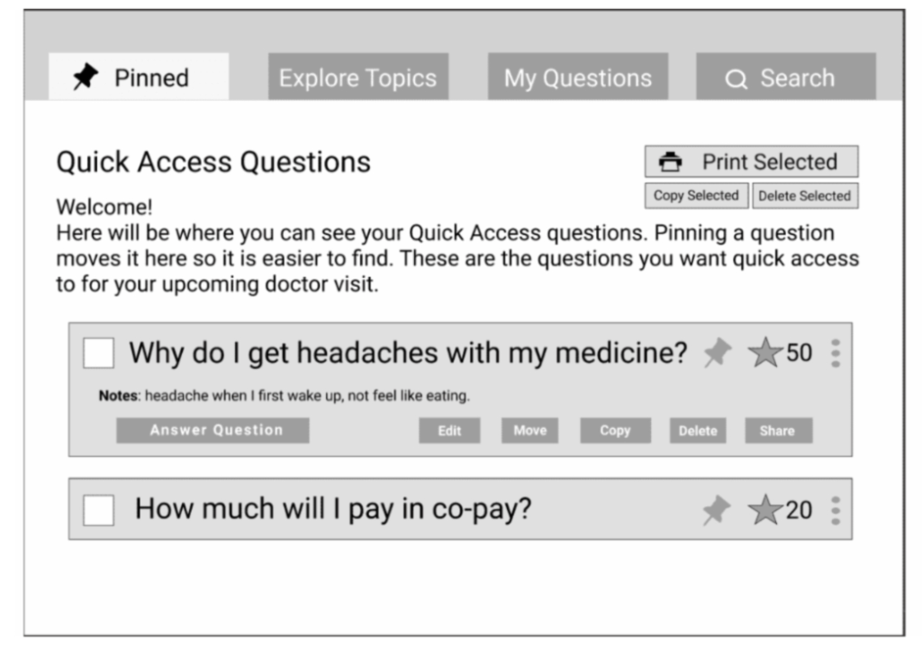 Bedside Chats Benchmarking - List Selection